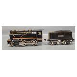 Lionel Prewar O Gauge 258 Steam Locomotive and 258T Tender