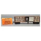 Unrun Lionel Postwar O 3434 Operating Chicken Sweeper Car in Original Box