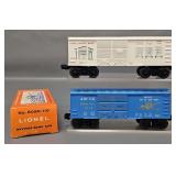 Two Lionel Box Cars with One Original Box 6044 6050