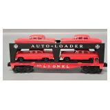 Lionel Postwar O 6414 Evans Auto-Loader Car with Four Red Autos