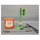 American Flyer Prewar O Light Green 2218 Automatic Block Signal in Original Box