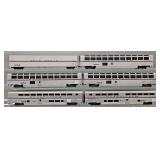 Six Walthers HO Scale Amtrak Superliner and Auto Train Cars