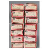 Fourteen Con-Cor Kato N Scale Box cars in Original boxes
