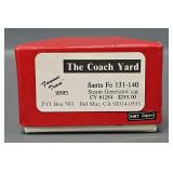 The Coach Yard HO Scale Brass Santa Fe 131-140 Steam Generator Car