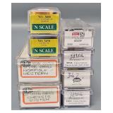 Group of Eight N Scale Freight cars in Original Boxes