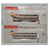 Life-Like Proto 2000 Series HO Scale Santa Fe F7A & F7B Diesel Freight Locomotive Set