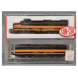 Con-Cor Kato N Scale Great Northern Powered PB-1 plus Dummy PA-1 Diesel locomotive units in original boxes