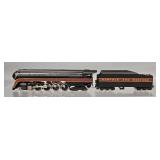 Factory painted Sunset N scale brass Norfolk and Western J class 4-8-4 steam locomotive