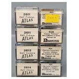 Eight Rivarossi N Scale Baltimore & Ohio Passenger Cars in Clear Cases