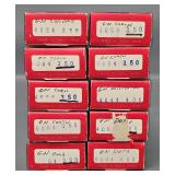 Ten Con-cor N Scale Great Northern Empire Builder Passenger Cars in Original boxes