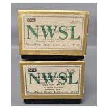 Two HO Scale Brass NWSL Erie Stillwell Coaches in original boxes