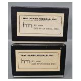 Two Hallmark Models HO Scale Brass EMD FP-7/9 Diesel Locomotives