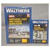 Factory Sealed Walthers Cornerstone HO Scale Northern Light Power Substation and Electric Transformer Kits