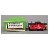 Custom Painted Overland Models N scale Norfolk & Western C-2 Steel Caboose in original box