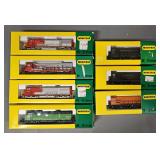 Seven Minitrix N Scale Diesel Locomotives in original boxes