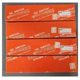 Four Shinohara N Scale #4 Train Switches in Original boxes