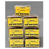 Seven AHM Minitrains N Scale Reefers in Clear Cases