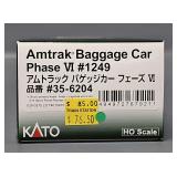 Kato HO Scale Amtrak Baggage Car Phase VI #1249 35-6204