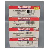 Four Walthers HO Scale Amtrak Passenger Cars in Original Boxes
