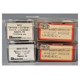 Rivrossi and Con-Cor Santa Fe N Scale Heavyweight Baggage and Combine Cars in Clear Cases