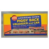 American Flyer S gauge 23830 Piggyback Unloading Car Set in Original Box