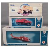 Corgi Diecast Limited Edition Scammell Scarab Texaco Truck and Texaco Helicopter