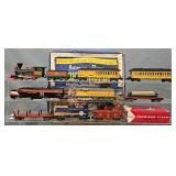 Group of American Flyer S Gauge Trains and a Set Box
