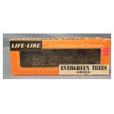 Box of Life-Like Small Evergreen Trees in Original Box