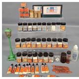 Group of Lionel Postwar Smoke Pellet Bottles and Lubricant Tubes