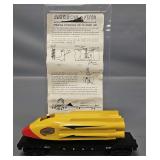 Rare American Flyer S gauge 25515 Flat Car with PAINTED Rocket Sled
