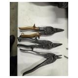 WISS LOT OF 3 TIN SNIPS