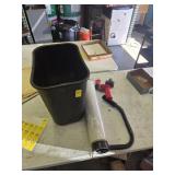 SHRINK WRAP DISPENSER, TAPE GUN, & TRASH CAN