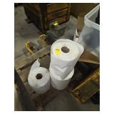 3 PARTIAL ROLLS SHOP TOWELS