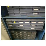 STEEL 18 DRAWERS GREY BIN CABINET
