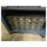 STEEL 24 DRAWER GREY BIN CABINET