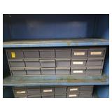 STEEL 18 DRAWER GREY BIN CABINET