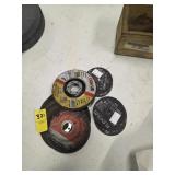 LOT OF SMALL NEW & USED GRINDER WHEELS