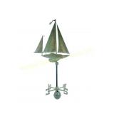 COPPER SAILBOAT WEATHERVANE