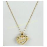 14K GOLD M-O-P 'GRANDMA' PENDANT NECKLACE