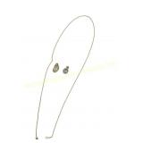 TWO 14K GOLD PEARL PENDANTS AND 14K CHAIN