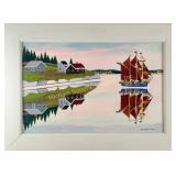 JOE NORRIS - ENAMEL ON WOOD PANEL