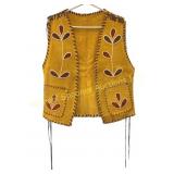 1970'S FIRST NATIONS OJIBWE MOOSEHIDE VEST