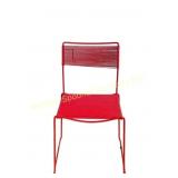 1970'S RED SPAGHETTI CHAIR - GIANDOMENICO BELOTTI