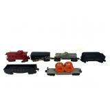 LIONEL O-GAUGE TRAIN CARS AND TRACK