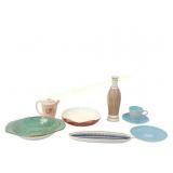 8 PIECES VINTAGE POOLE POTTERY