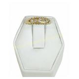 18K GOLD GRADUATED DIAMOND ESTATE RING