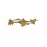 ENGLISH ANTIQUE 9K YELLOW GOLD BROOCH