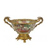 GILT ORMOLU MOUNTED CHINESE BOWL