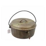 VINTAGE NO. 8 SMARTS CAST IRON DUTCH OVEN