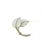 1950'S HANS MYRE NORWAY STERLING ENAMEL BROOCH